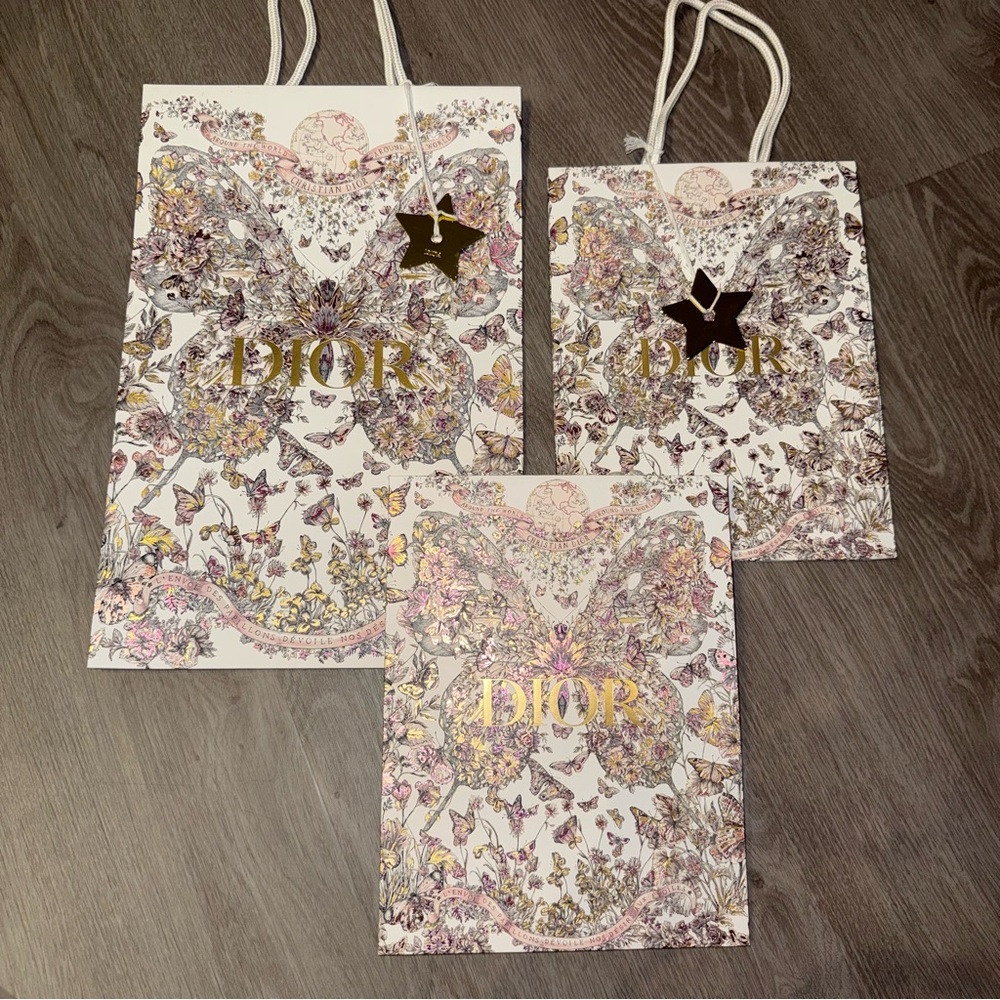 dior holiday shopping bags